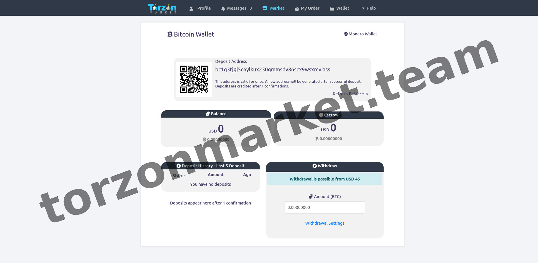 Main Market Dashboard